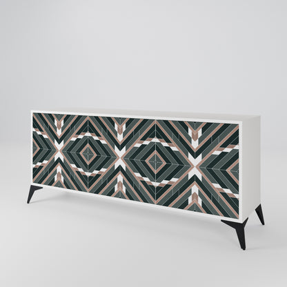 DIMENSION DELIGHTS 3-Door Sideboard in White Finish