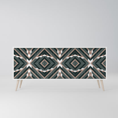 DIMENSION DELIGHTS 3-Door Sideboard in White Finish