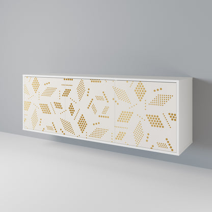 SPOTTED DAZE 3-Door Sideboard in White Finish