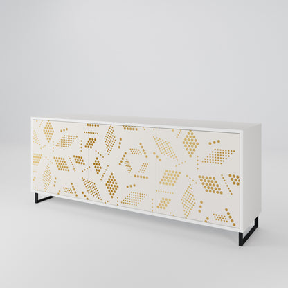 SPOTTED DAZE 3-Door Sideboard in White Finish