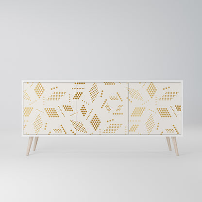 SPOTTED DAZE 3-Door Sideboard in White Finish
