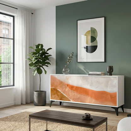 SANDHILLS SPLENDOUR Madia a 3 Ante in Finitura Bianca