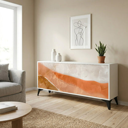 SANDHILLS SPLENDOUR Madia a 3 Ante in Finitura Bianca