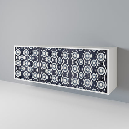 GRAPHITE EYES Madia a 3 Ante in Finitura Bianca