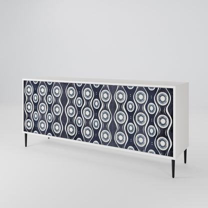 GRAPHITE EYES Madia a 3 Ante in Finitura Bianca