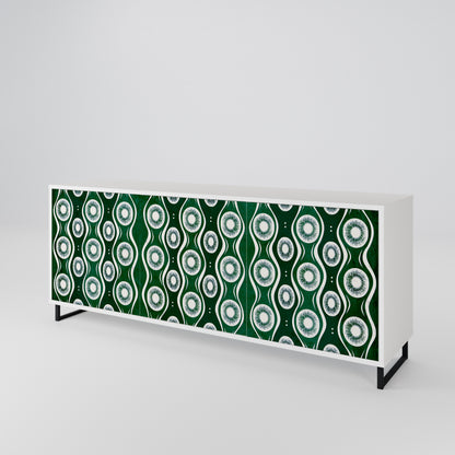 GREEN EYES 3-Door Sideboard in White Finish