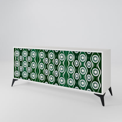 GREEN EYES 3-Door Sideboard in White Finish
