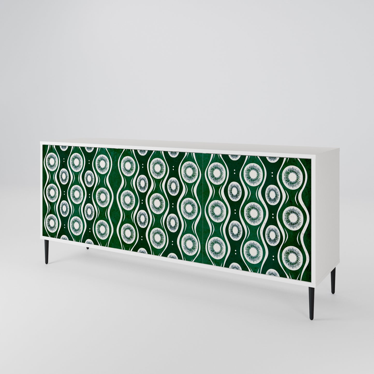 GREEN EYES 3-Door Sideboard in White Finish