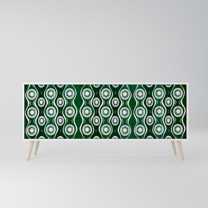 GREEN EYES 3-Door Sideboard in White Finish