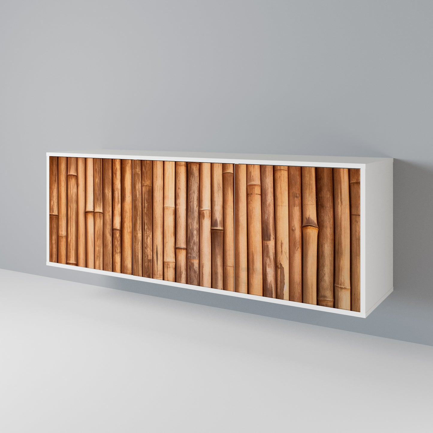 NATURAL WOOD Madia a 3 Ante in Finitura Bianca
