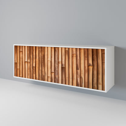 NATURAL WOOD Madia a 3 Ante in Finitura Bianca