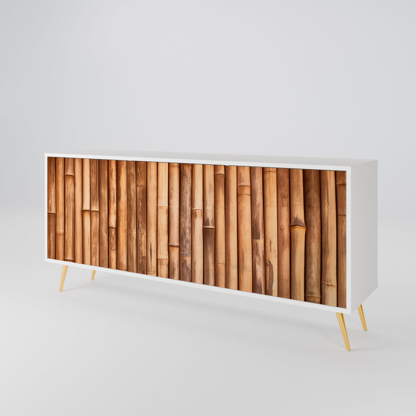NATURAL WOOD Madia a 3 Ante in Finitura Bianca