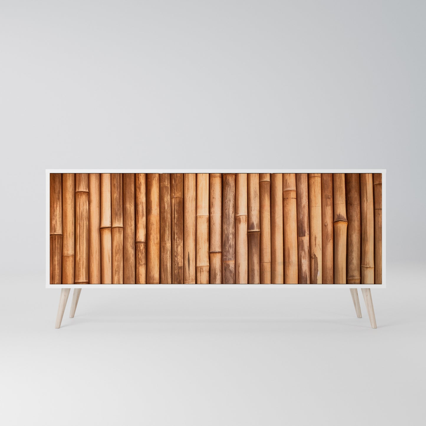 NATURAL WOOD Madia a 3 Ante in Finitura Bianca