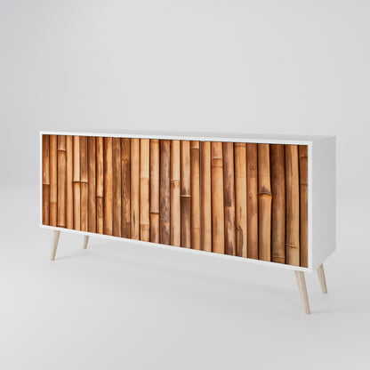 NATURAL WOOD Madia a 3 Ante in Finitura Bianca
