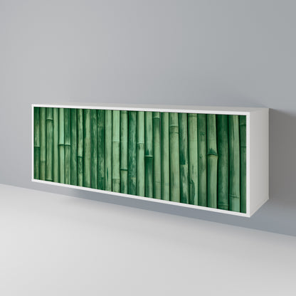 NATURAL GREEN Madia a 3 Ante in Finitura Bianca