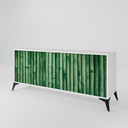 NATURAL GREEN Madia a 3 Ante in Finitura Bianca