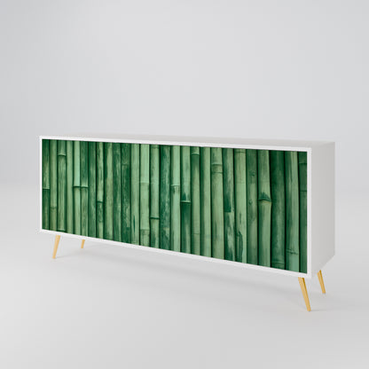 NATURAL GREEN Madia a 3 Ante in Finitura Bianca