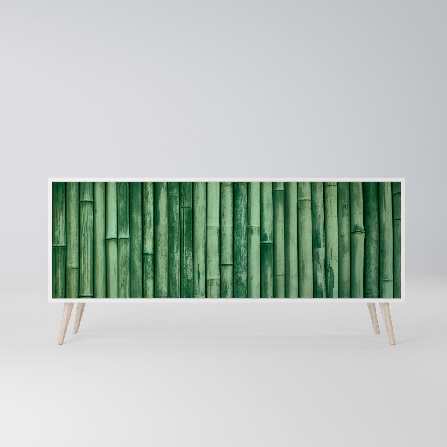 NATURAL GREEN Madia a 3 Ante in Finitura Bianca