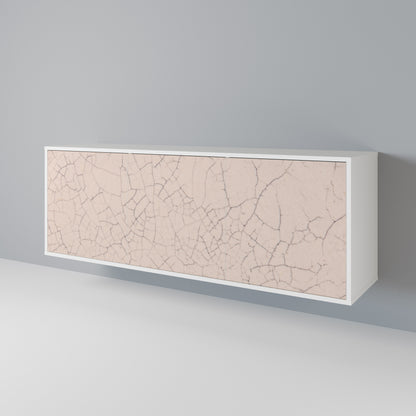 CERAMIC TEXTURE Madia a 3 Ante in Finitura Bianca
