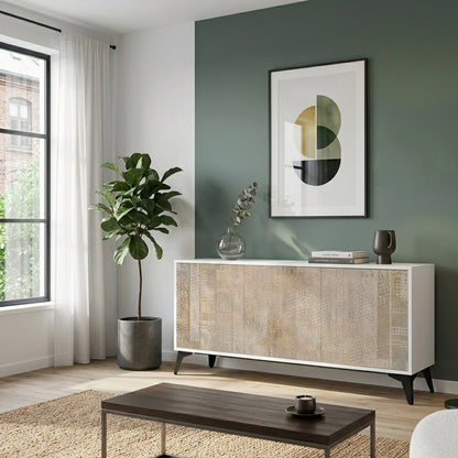 SCREEN ERROR 3-Door Sideboard in White Finish
