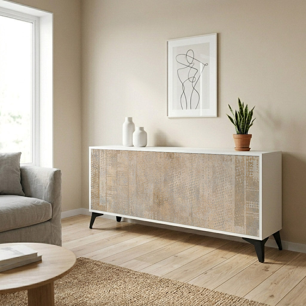 SCREEN ERROR 3-Door Sideboard in White Finish