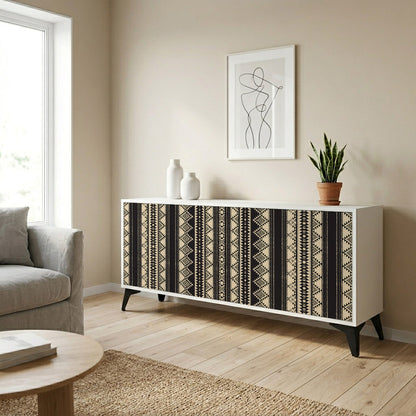 AZTEC Madia a 3 Ante in Finitura Bianca