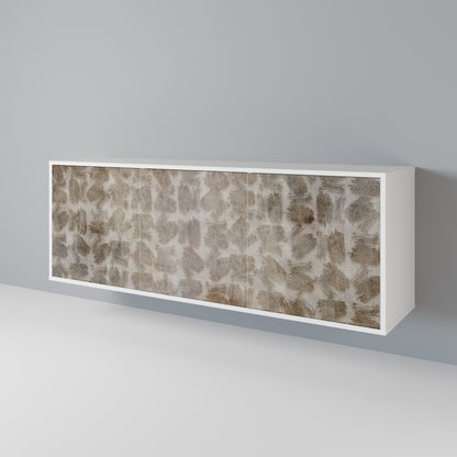 SLIGHTLY BLURRED 3-Door Sideboard in White Finish