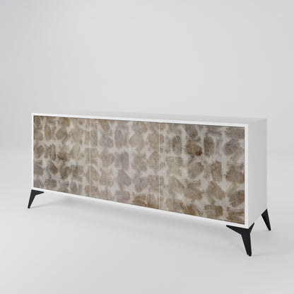SLIGHTLY BLURRED 3-Door Sideboard in White Finish