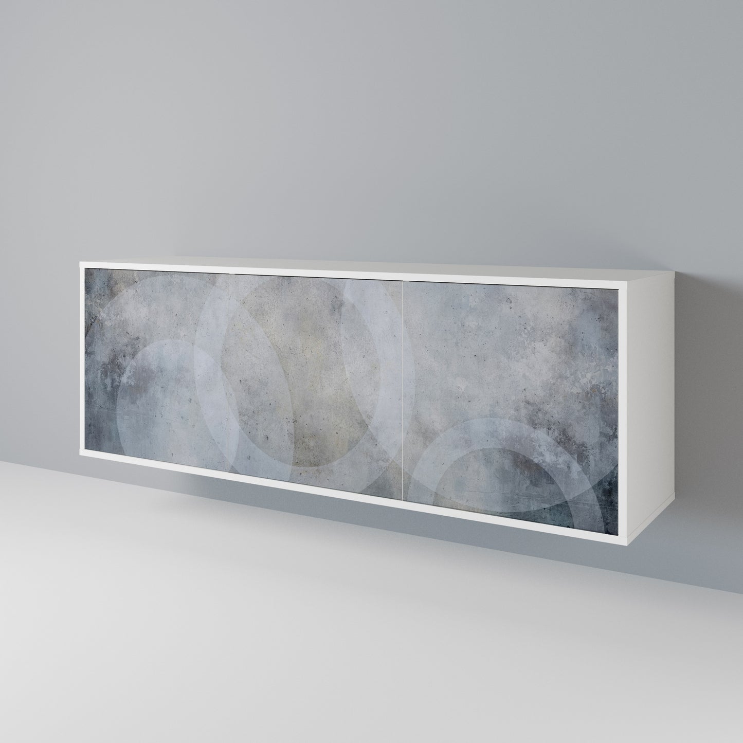 MUTED ARC Madia a 3 Ante in Finitura Bianca