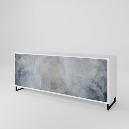 MUTED ARC Madia a 3 Ante in Finitura Bianca