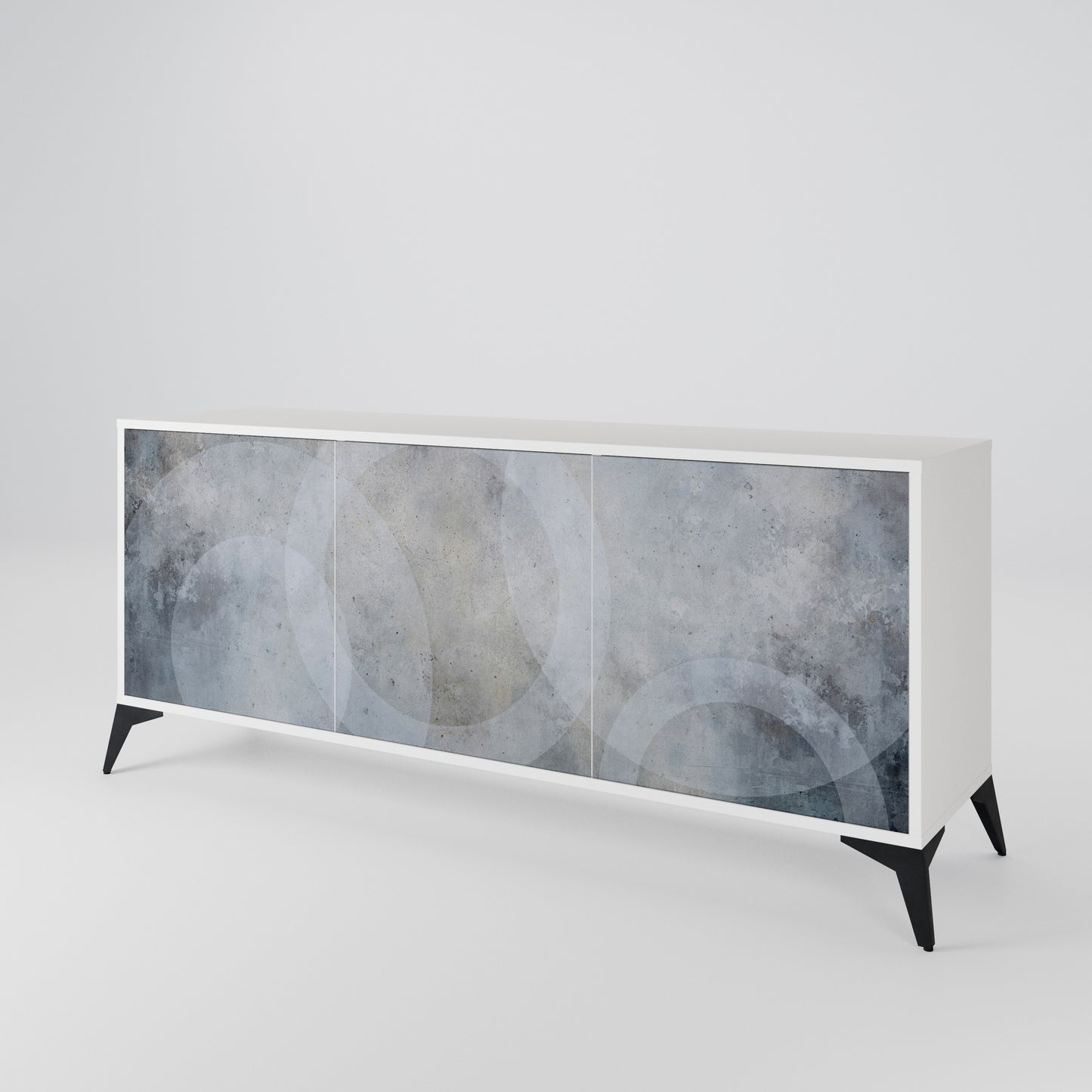 MUTED ARC Madia a 3 Ante in Finitura Bianca