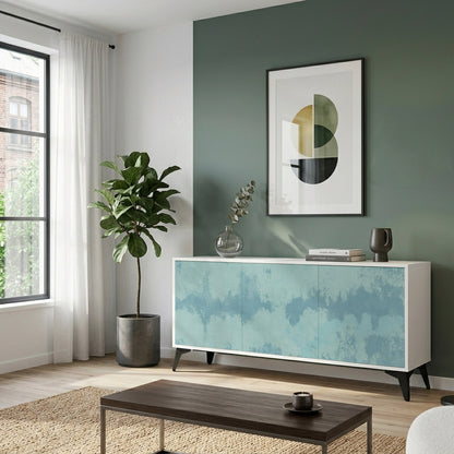 SKY WASH Madia a 3 Ante in Finitura Bianca