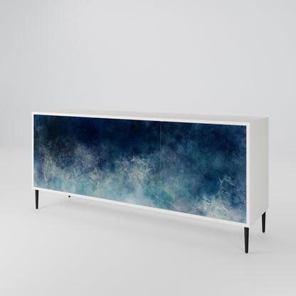 CELESTIAL FALL 3-Door Sideboard in White Finish