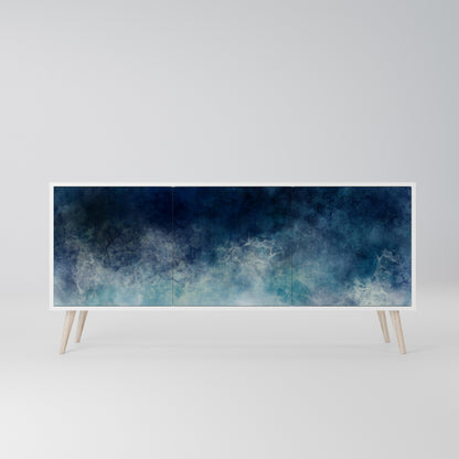 CELESTIAL FALL 3-Door Sideboard in White Finish