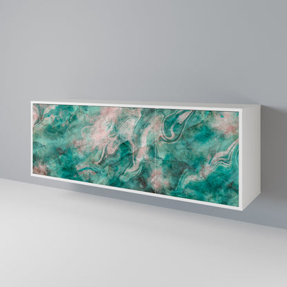 ABSTRACT ALCHEMY Madia a 3 Ante in Finitura Bianca