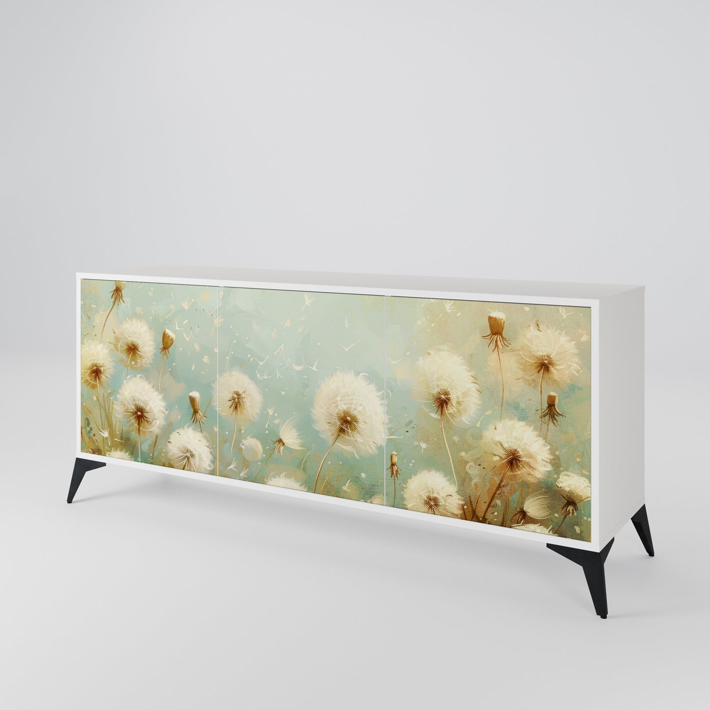 DREAMY MEADOW Madia a 3 Ante in Finitura Bianca