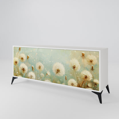 DREAMY MEADOW Madia a 3 Ante in Finitura Bianca