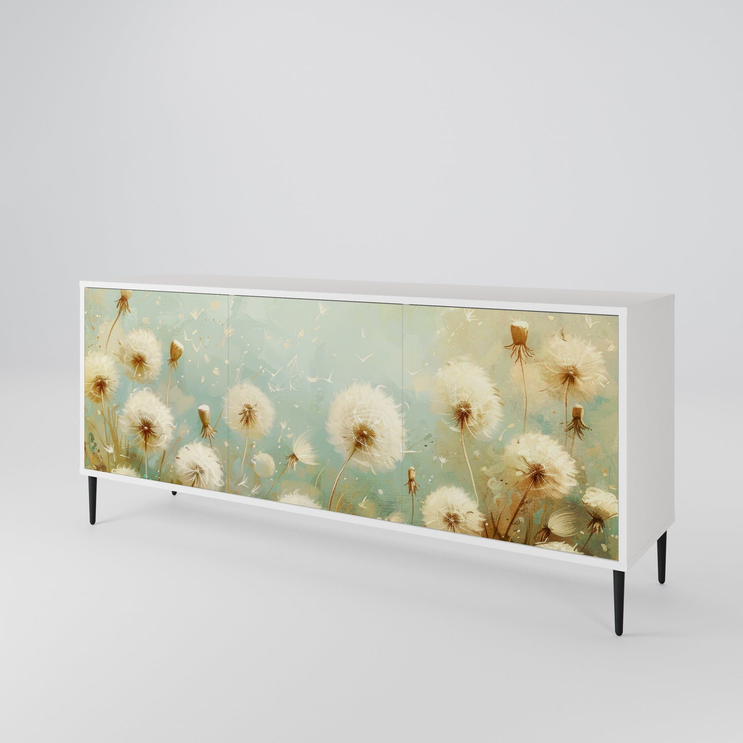 DREAMY MEADOW Madia a 3 Ante in Finitura Bianca
