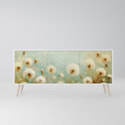 DREAMY MEADOW Madia a 3 Ante in Finitura Bianca