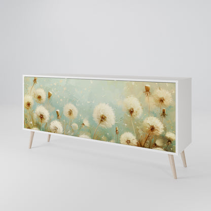 DREAMY MEADOW Madia a 3 Ante in Finitura Bianca