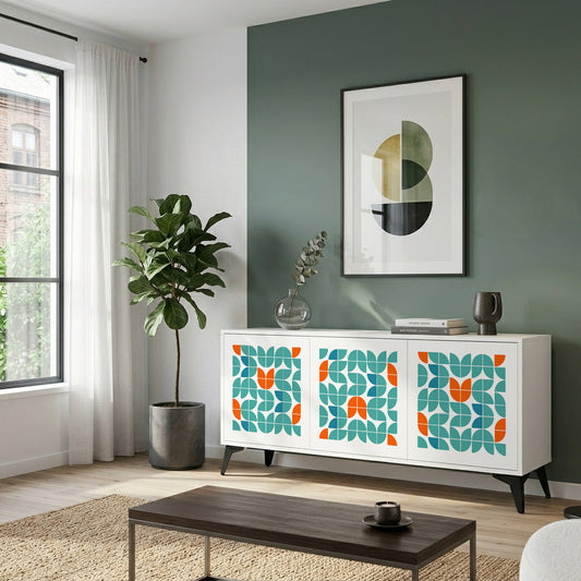 BE THE CHANGE 3-Door Sideboard in White Finish