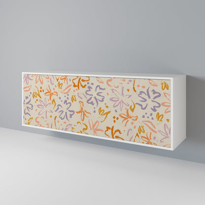 SPRING WHIMSY Madia a 3 Ante in Finitura Bianca