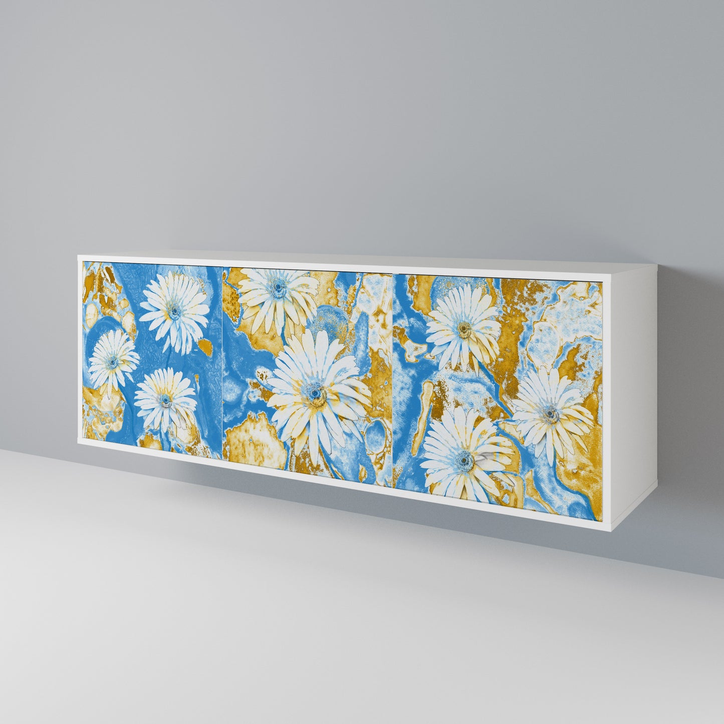 DAISY LUXE Madia a 3 Ante in Finitura Bianca
