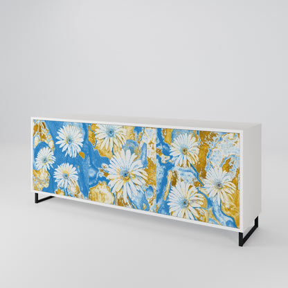 DAISY LUXE Madia a 3 Ante in Finitura Bianca