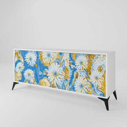 DAISY LUXE Madia a 3 Ante in Finitura Bianca