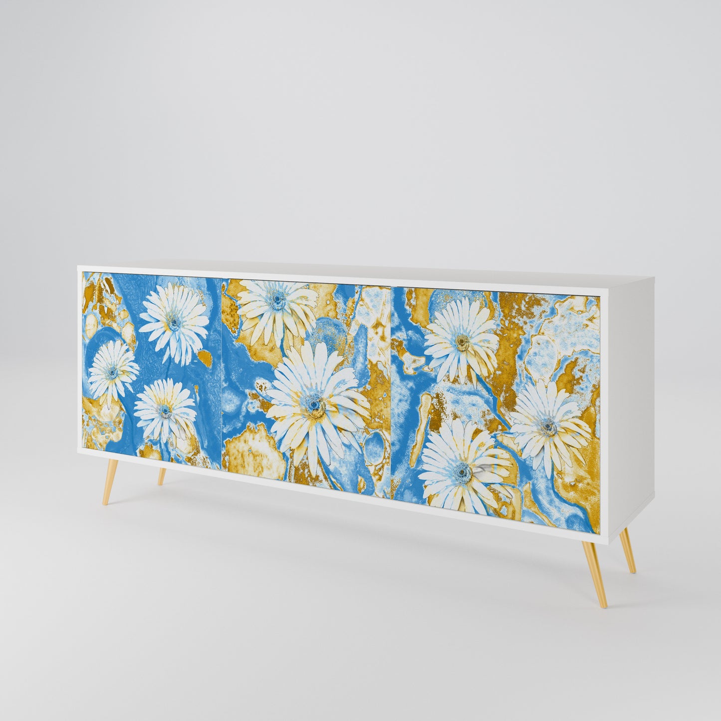DAISY LUXE Madia a 3 Ante in Finitura Bianca