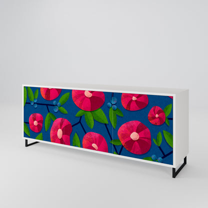 SPRING THOUGHTS Madia a 3 Ante in Finitura Bianca