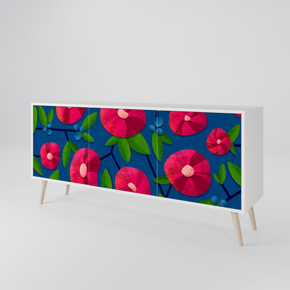 SPRING THOUGHTS Madia a 3 Ante in Finitura Bianca