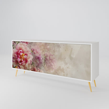 PEONY WHISPER Madia a 3 Ante in Finitura Bianca