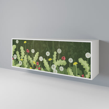 DANDELION AMUSE Madia a 3 Ante in Finitura Bianca